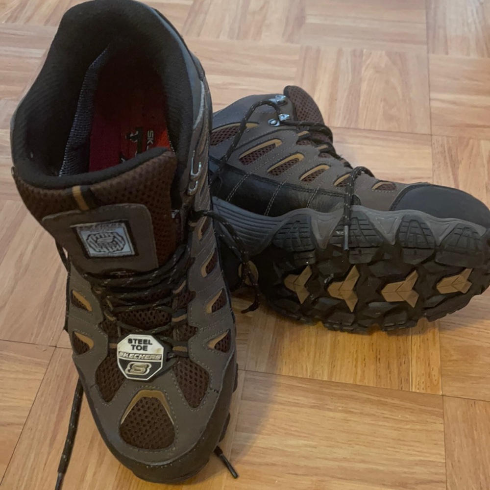 Sketchers steel toe waterproof boots